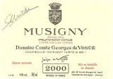 Wine Burgundy Musigny VV Comte de vogue 2000 (magnum) 1.5litre